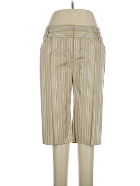Cato Beige Striped Capri Shorts
